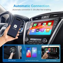Load image into Gallery viewer, NEW 2in1 Wireless CarPlay AI Mini Android Auto Box Plug&amp;Play Automatic Connection Compatible with 99% of Cars For Car Radio
