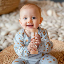 Load image into Gallery viewer, Montessori Baby Rain Stick Rainbow Hourglass Music Rattle Toy
