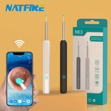 Load image into Gallery viewer, NE3 Ear Cleaner High Precision Ear Wax Removal Tool with Camera LED Light Wireless Otoscope Smart Ear Cleaning Kit Best Gift
