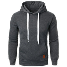 Load image into Gallery viewer, Men’s Casual Lightweight Hoodie – Solid Color Drawstring Pullover Sweatshirt for Streetwear &amp; Outdoor Style
