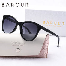 Load image into Gallery viewer, BARCUR Women’s Transparent Fashionable Cat Eye Sunglasses – Polarized UV400 Gradient Lenses for Summer Travel Party &amp; Vacation – Comfortable Durable Best Gift Idea
