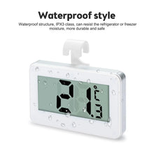 Load image into Gallery viewer, Digital Fridge / Freezer Thermometer Household Thermograph Humidity Meter IPX3 Waterproof LCD Display Wireless &amp; Hanging Hook
