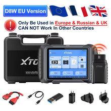 将图片加载到图库查看器，XTOOL D8W Bluetooth Diagnostic Tool Automotive Scanner ECU Coding Key Programming Topology Map 38 Reset Service CANFD DOIP
