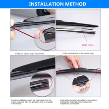 Load image into Gallery viewer, Car Wiper blade Windscreen Strips 14"16"17"18"19"20"21"22"24"26"28" 10mm FR Insert Natural Rubber Strip Car Accessories 1Pcs
