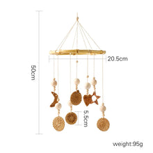 Load image into Gallery viewer, Baby Wooden Bed Bell Cartoon Rabbit Mobile
