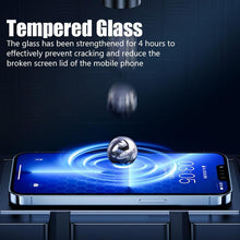 将图片加载到图库查看器，4PCS Screen Protector for iPhone 14 13 12 11 Pro Max Mini Tempered Glass for iPhone 7 8 6 6S Plus X XR Xs Max SE 2020 Glass One-piece Front Scratchproof Tempered Glass
