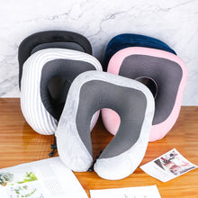 Load image into Gallery viewer, Soft Travel Pillow U Shaped Travel Healthcare Memory Foam Neck Cervical Airplane Pillow Neck Cushion
