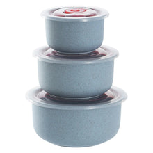 Load image into Gallery viewer, 3PCS Bento Food Storage Containers – Microwaveable Meal Prep Box
