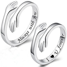Load image into Gallery viewer, "I Love You Forever" Geometric Hug Ring Jewelry Men's and Women's Fashion Gothic Hip-hop Fashion Jewelry Gift Wholesale
