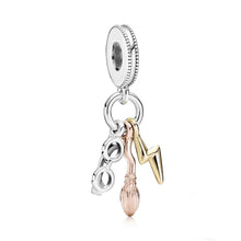 Load image into Gallery viewer, New Fashion Charm Original Hat Lightning Triangle Beads Suitable for the Original Pandora Women's Bracelet Jewelry Accessories
