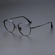 Load image into Gallery viewer, YIMARUILI Luxury Titanium Round Glasses – Retro Wide-Rimmed Frame
