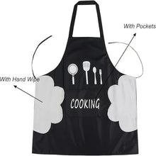 将图片加载到图库查看器，Unisex Adjustable Kitchen Apron – Solid Color PVC Cooking Apron with Pocket
