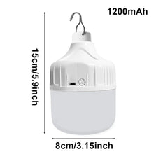 将图片加载到图库查看器，Portable USB Rechargeable LED Camping Light Multifunctional Outdoor Emergency Hanging Tent Lamp Hiking Picnics Night Lighting
