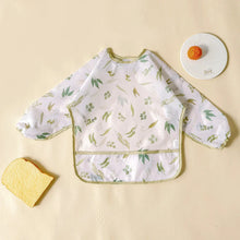将图片加载到图库查看器，Waterproof Long Sleeve Baby Bib | Washable Feeding Bib with Full Coverage &amp; Easy Clean Design
