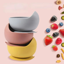 Load image into Gallery viewer, Food Grade Silicone Baby Feeding Dish Set Suction Plate Cup
