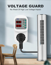 Load image into Gallery viewer, TOSVA-16 Reclosable Voltage current Protector Socket AC 110V 220V Adjustable 16A Power Surge Protector EU Plug Socket TOMZN

