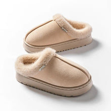 将图片加载到图库查看器，Fashion Women Fluffy Slippers for Autumn and Winter Indoor EVA Thick Sole Anti-Slip and Warm Unisex Slippers for Winter
