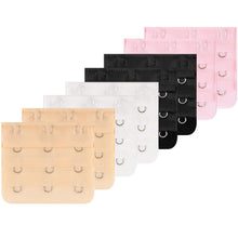 Load image into Gallery viewer, 3/6/12pcs Bra Extender for Women's Elastic Bra Extension Strap Hook Clip Expander Adjustable Belt Buckle Intimates Accessories
