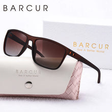 Load image into Gallery viewer, BARCUR Original Trendy White Pink Polarized Sunglasses Lightweight Comfort Square PC Eyewear for Women Sports UVA &amp; UVB Protection Trendy Sun Glasses for Summer
