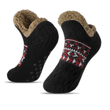将图片加载到图库查看器，Thermal Mens Fluffy Slipper Socks Winter Warm Women Short Cotton Thickened Home Sleeping Soft Non Slip Grip Fuzzy Floor Socks
