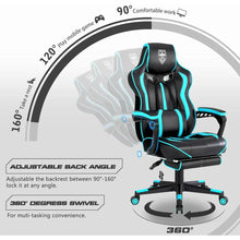 将图片加载到图库查看器，Gaming Chair for Adults Gaming Chairs with Footrest Reclining Computer Chair for Heavy People Big and Tall Ergonomic Gamer Chair
