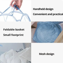 Load image into Gallery viewer, Folding Laundry Storage Basket – Mesh Household Clothes &amp; Toy Organizer
