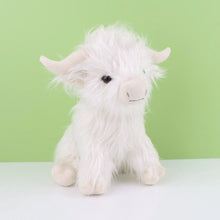 Load image into Gallery viewer, Highland Cow Plush Toy - Adorable Realistic Stuffed Animal with Long Fluffy Hair, Soft Cuddly Gift for Kids, Children &amp; Collecto

