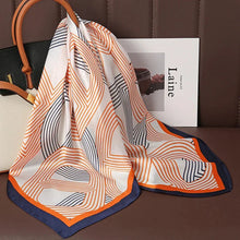 Load image into Gallery viewer, Luxury Satin Silk Square Scarf – Shawl, Hijab &amp; Fashion Wrap 2023
