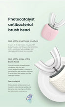 将图片加载到图库查看器，Electric U-Shaped Toothbrush for Adults - Soft-Bristles Teeth Whitening Kit, Oral Care with Auto-Timing &amp; 360° Gum Protection
