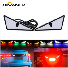 Load image into Gallery viewer, 2pcs LED Devil's Eye License Plate Light - Universal Headlight Decoration for Cars &amp; Motorcycles
