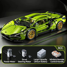 将图片加载到图库查看器，Technical Racing Sport Car 1280PCS Model Building Blocks City Mechanical Speed Vehicle Supercar Brick Puzzle Toys Kid Adult Gift
