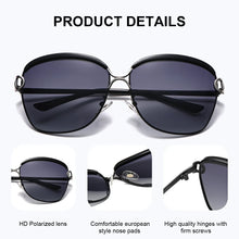 Load image into Gallery viewer, BARCUR Sunglasses Women’s Fashion Polarized Metal Frame Sunglasses UV400 Protection Multi-Color Options Trendy Square Sunglasses with Exquisite White Gift Box for Summer Parties Travel &amp; Outdoor Events
