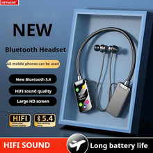 Load image into Gallery viewer, HD Screen HiFi Sound Neckband Long battery Life Wireless Bluetooth5.4 Headphones Earphones Sports Gamer Headsets Noise Reduction
