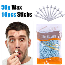 Load image into Gallery viewer, Portable Nose Waxing Kit for Men &amp; Women - 50g-500g Hair Removal Nail Wax Cleaning Kit with Nose Clipper for Beauty Care
