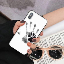 Load image into Gallery viewer, Dog Paw Phone Case For Iphone 11 12 13 Mini Pro Max 8 7 6 6s Plus X 5 S Se 2020 Xr Xs 10 Case Paw Print Heart Pet Lovers
