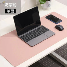 Load image into Gallery viewer, Large White PU Leather Mouse Pad – Waterproof Non-Slip Gaming Desk Mat for Keyboard &amp; Computer Setup
