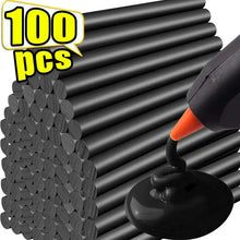 Load image into Gallery viewer, Black Hot Melt Glue Sticks - EVA Adhesive for DIY, Crafts, and General Repairs
