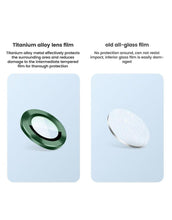 将图片加载到图库查看器，HD Camera Lens Protector 9H Hardness Anti-Scratch Camera Protector For iPhone 13 14 12 Pro Max Titanium Alloy Camera Protector for iPhone 12 13 Mini Camera Protector Lens Protection Glass Suit
