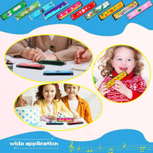 Load image into Gallery viewer, 1pc/2/4pcs Children Wooden Harmonica Musical Instrument Toys Music Teaching Aids Puzzle Early Education Kindergarten Beginners
