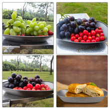 将图片加载到图库查看器，Tomshoo Titanium Plate Ultralight Metal Dish Outdoor Camping Pan Tableware Fish Fruit Snack Vegetable Dinner Plate Camp Supplies

