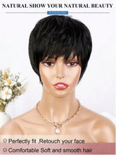 Load image into Gallery viewer, Short Wig for Women, Synthetic Wig, Non-adhesive, Wear-resistant, Heat-Resistant, Natural, Short Layer, Suitable for beginners
