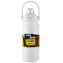 Load image into Gallery viewer, Stainless Steel Insulated Water Bottle with Straw (40oz) | Keeps Drinks Cold for 24 Hrs &amp; Hot for 8 Hrs | Leakproof Vacuum Flask for Sports &amp; Travel
