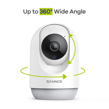 将图片加载到图库查看器，SANNCE 1080P IP Camera Smart Surveillance Camera Automatic Tracking Smart Home Security Indoor WiFi Wireless Baby Monitor
