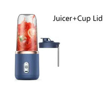 Load image into Gallery viewer, Portable Electric Blender Bottle – 6-Blade Smoothie Maker USB
