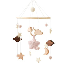 Load image into Gallery viewer, Wooden Baby Crib Mobile with Music Box Bell
