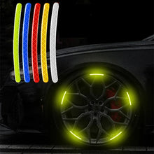 Load image into Gallery viewer, Car Wheel Hub Reflective Stripes Door Handle Safety Warning Sticker Car Rear Warning Tape Automobile Sticker Exterior Accessorie
