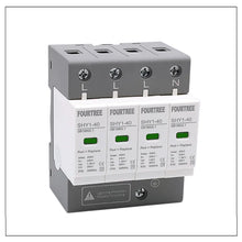 Load image into Gallery viewer, AC SPD Surge Protection 2P 3P 4P 10〜20KA/20〜40KA /30KA〜60KA House Lightning  Protector Low-Voltage Arrester Protective Device
