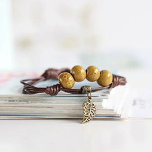 Load image into Gallery viewer, Traditional Boondoggle Colored Glaze Ceramic Bracelets Beads Folk Style Women's Fashion Jewelry Free Shipping #1618
