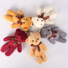 Load image into Gallery viewer, 12pcs Mini Teddy Bear Plush Toys – Soft Keychain &amp; Party Gift Dolls
