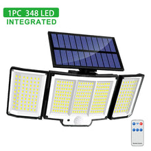 Load image into Gallery viewer, 234/318/348 LED Solar Motion Sensor Light – Super Bright Outdoor Floodlight with 3 Modes, IP65 Waterproof, Remote Control &amp; Wide-Angle Illumination
